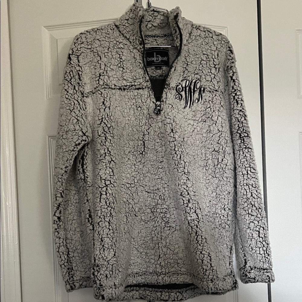 sWn monogram Boxercraft Sherpa Fleece Jacket
